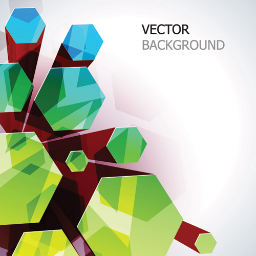 free vector Cool cube vector background